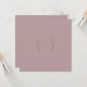 Elegant blanco Sjabloon Voeg je monogram toe (Voorkant / Achterkant in situ)