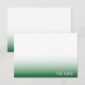 Elegant Blank All Occasion Custom Name Green White Notitiekaartje (Voorkant / Achterkant)
