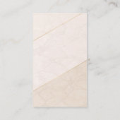 Elegant Blank Appointment Card – Ivory & Gold Afsprakenkaartje (Achterkant)
