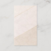 Elegant Blank Appointment Card – Ivory & Gold Afsprakenkaartje (Voorkant)