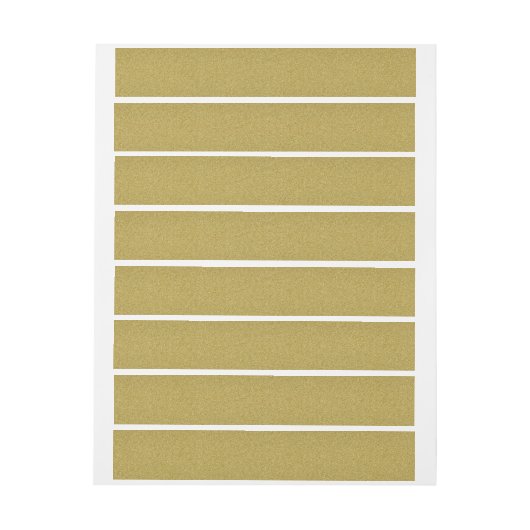 Elegant Blank Gold Glitter Omwikkelbaar Adreslabel (Vel)