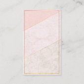 Elegant Blank Loyalty Card – Blush & Gold Design (Achterkant)