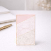 Elegant Blank Loyalty Card – Blush & Gold Design