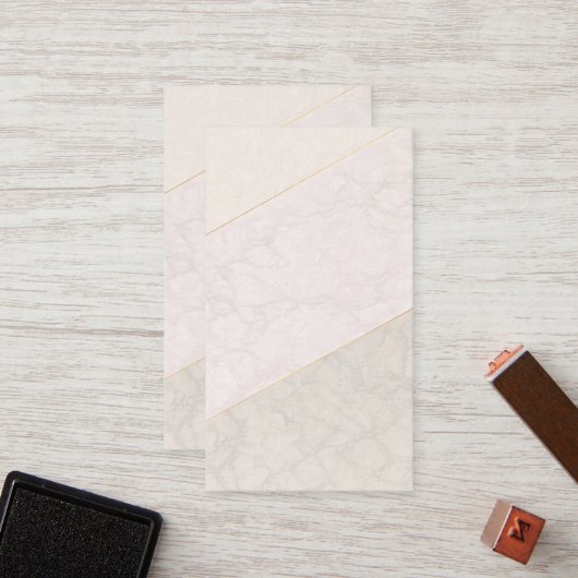 Elegant Blank Loyalty Card – Ivory & Gold (Voorkant / Achterkant in situ)