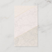 Elegant Blank Loyalty Card – Ivory & Gold (Achterkant)