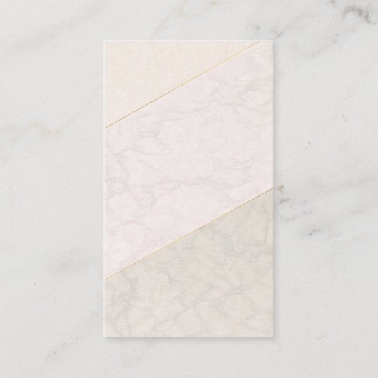 Elegant Blank Loyalty Card – Ivory & Gold (Achterkant)