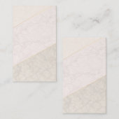 Elegant Blank Loyalty Card – Ivory & Gold (Voorkant / Achterkant)