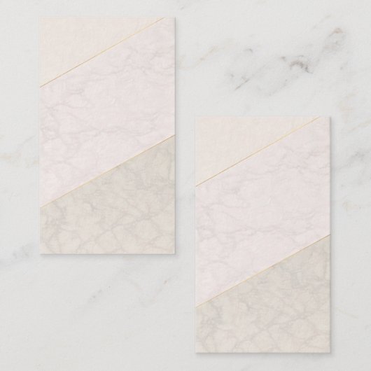 Elegant Blank Loyalty Card – Ivory & Gold (Voorkant / Achterkant)