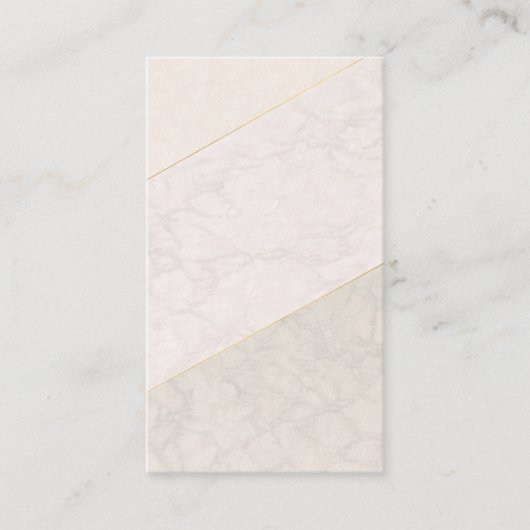 Elegant Blank Loyalty Card – Ivory & Gold (Voorkant)