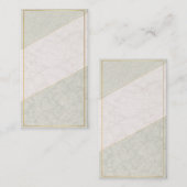Elegant Blank Loyalty Card – Sage & Gold (Voorkant / Achterkant)