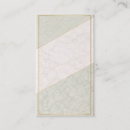 Elegant Blank Loyalty Card – Sage & Gold (Voorkant)