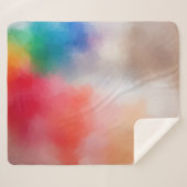 Elegant Blank Sjabloon Moderne, kleurrijke Abstrac Sherpa Deken (Voorkant (horizontaal))