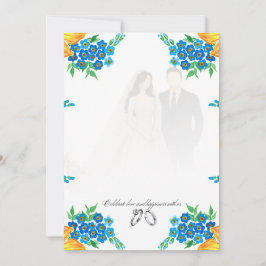 Elegant Blank Wedding Invitation – Fully Customiza Kaart