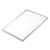 Elegant Blank Zilver Notitieblok (Schuin)