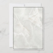 Elegant Blau Kruis Marmer Jongens Bevestiging Kaart (Achterkant)