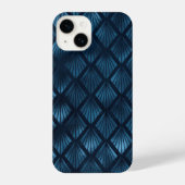 Elegant blauw abstract iPhone hoesje (Achterkant)