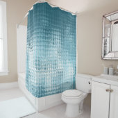 Elegant blauw Abstract: mooie achtergrond Douchegordijn (In situ)