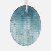 Elegant blauw Abstract: mooie achtergrond Glas Ornament (Voorkant Rechts)