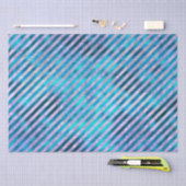 Elegant blauw aqua strees kerstfeestdagen tissuepapier (Craft)