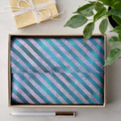Elegant blauw aqua strees kerstfeestdagen tissuepapier (Geschenk)