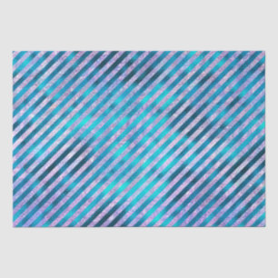 Elegant blauw aqua strees kerstfeestdagen tissuepapier