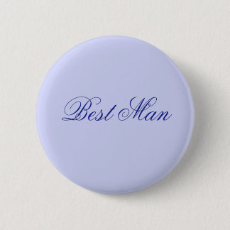 Elegant Blauw Beste Man Ronde Button 5,7 Cm