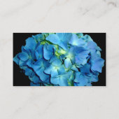 Elegant blauw blauwgroen bloemhortensia's blauw ro informatiekaartje (Achterkant)