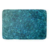 Elegant blauw blauwgroen waterpatroon oceaanmeergo badmat (Voorkant)