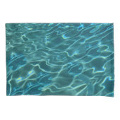 Elegant blauw blauwgroen waterpatroon oceaanmeergo kussensloop (Voorkant)