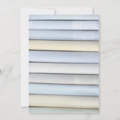 Elegant Blauw Bloemen Baby shower Dank u kaart (Achterkant)