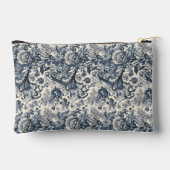 Elegant  Blauw Bloemen Toile Fleurie Etui (Achterkant)
