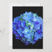 Elegant blauw bloemenblauw rozen blauw hortensia's kaart (Voorkant)