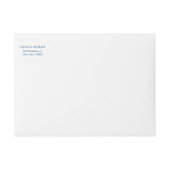 Elegant blauw bloemenChinoiserie Bruiloft monogram (Voorkant)