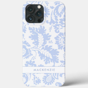 Elegant Blauw Bloemmotief Botanisch Case-Mate iPhone Case