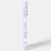 Elegant Blauw Bloemmotief Botanisch Case-Mate iPhone Case (Achterkant / Rechts)