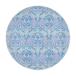 Elegant Blauw Bloemmotief Snijplank