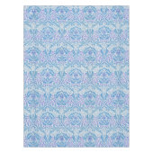 Elegant Blauw Bloemmotief Tafelkleed (Voorkant)