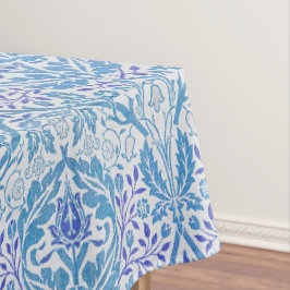 Elegant Blauw Bloemmotief Tafelkleed