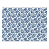 Elegant Blauw Bloempatroon  pioenen Tafelkleed (Voorkant (Horizontaal))