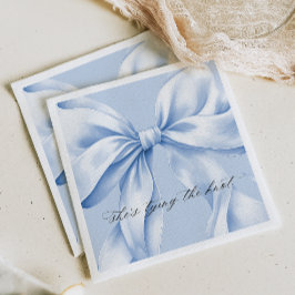 Elegant Blauw Boog Papier Servet
