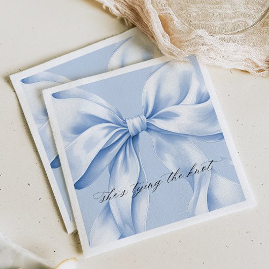 Elegant Blauw Boog Papier Servet