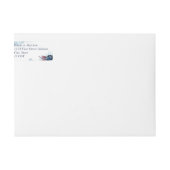 Elegant Blauw, Bourgogne en Paarse Bloemen, Bruilo (Voorkant)