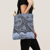 Elegant blauw bruidsmeisje tote bag (Dichtbij)