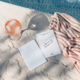 Elegant  blauw bruidsmeisje voorstel Kaart