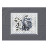 Elegant  Blauw chinoiserie toile de jouy Tafelkleed (Voorkant (Horizontaal))