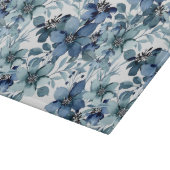 Elegant Blauw  Chintz Patroon Snijplank (Hoek)