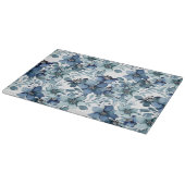 Elegant Blauw  Chintz Patroon Snijplank (Hoek)