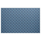 Elegant blauw  Damaskpatroon Stof (Yard (91,4 cm))