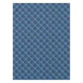 Elegant blauw Damaskpatroon Tafelkleed (Voorkant)