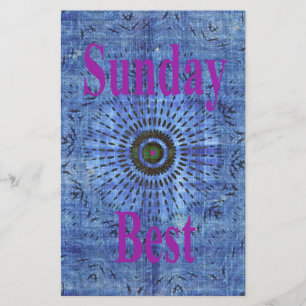 Elegant Blauw denim motief vector print patroon ku Briefpapier